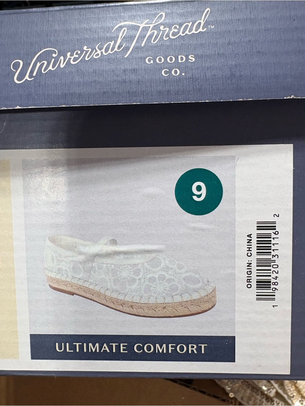 Universal Thread White Lace Espadrille Mary Jane